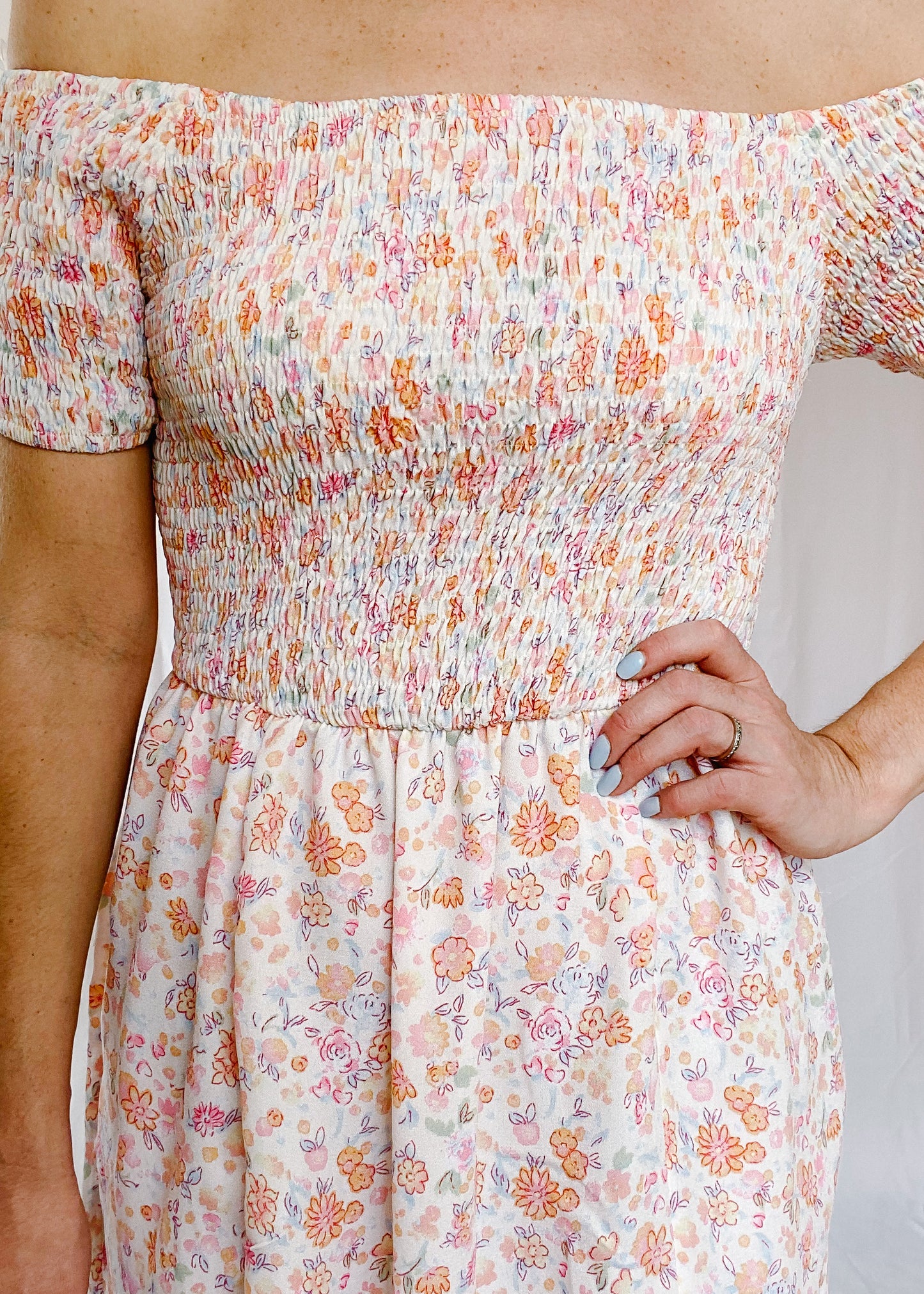 Spring Fling Smocked Maxi Dress