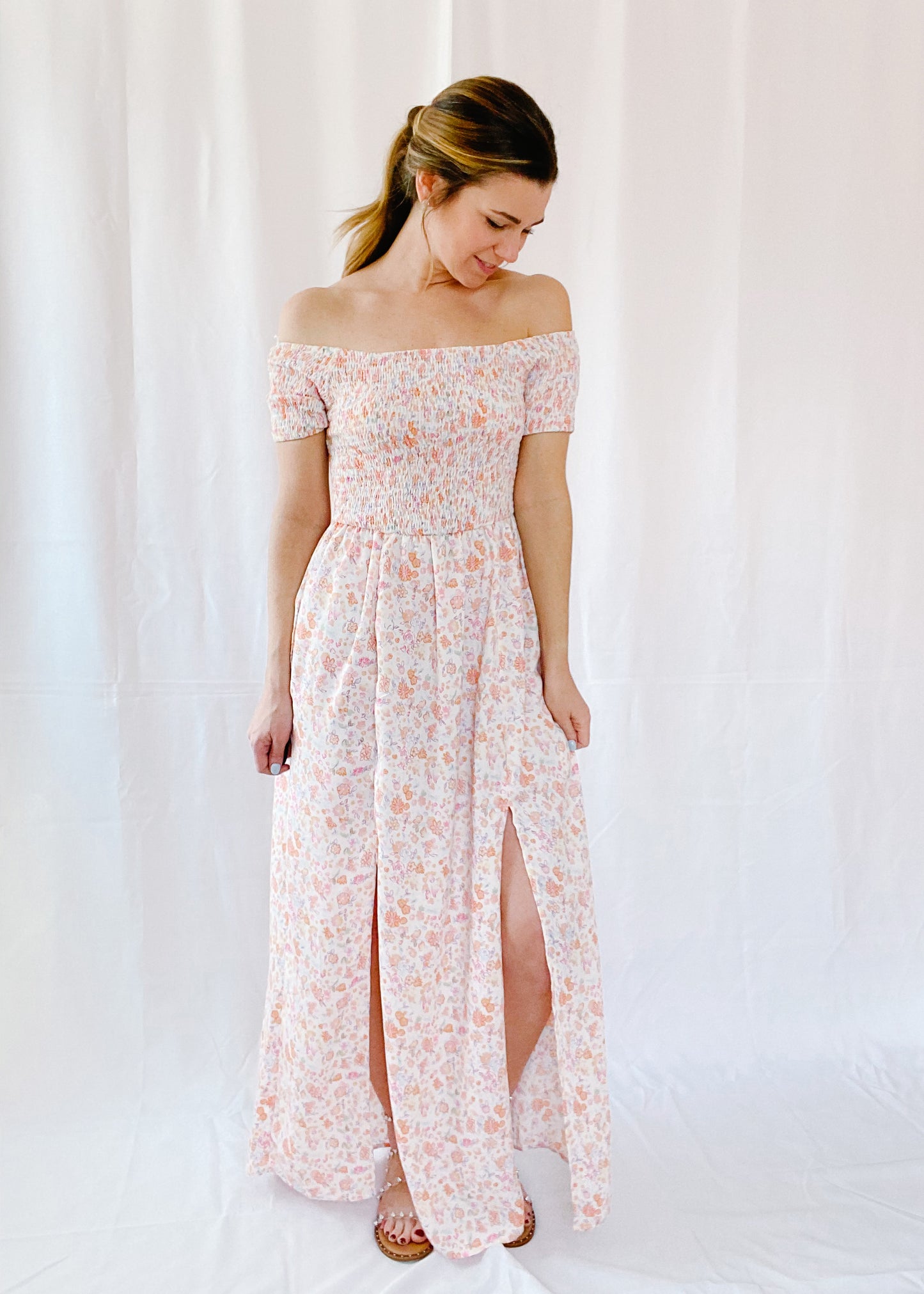 Spring Fling Smocked Maxi Dress