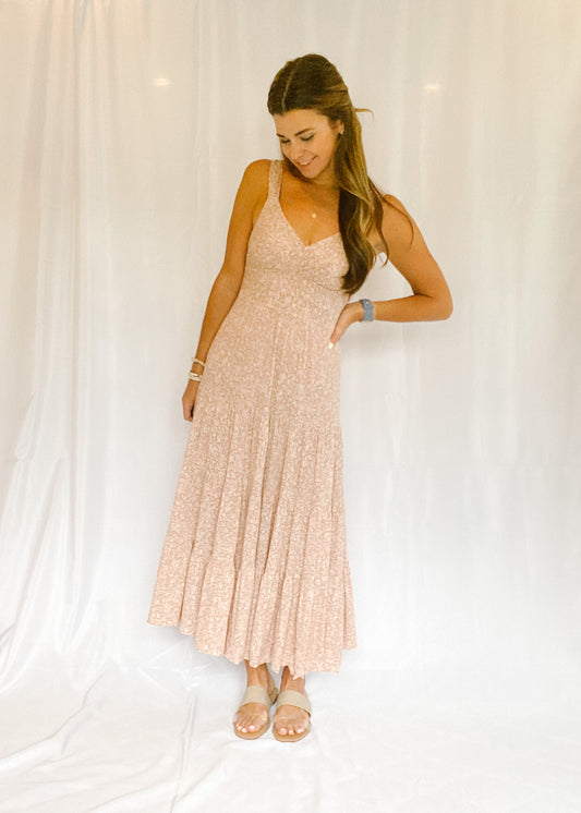 More Than Words Tiered Midi Dress