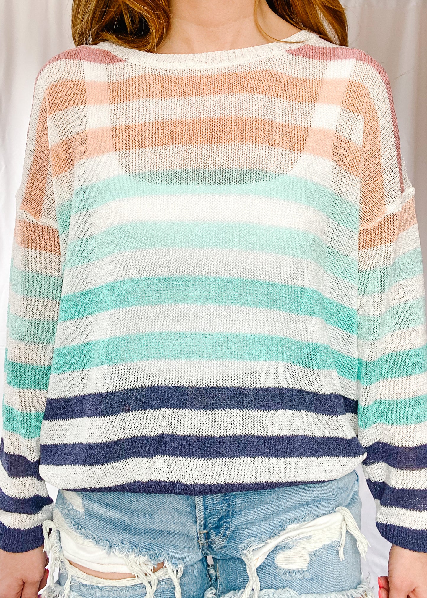 Sunny Days Striped Knit Top