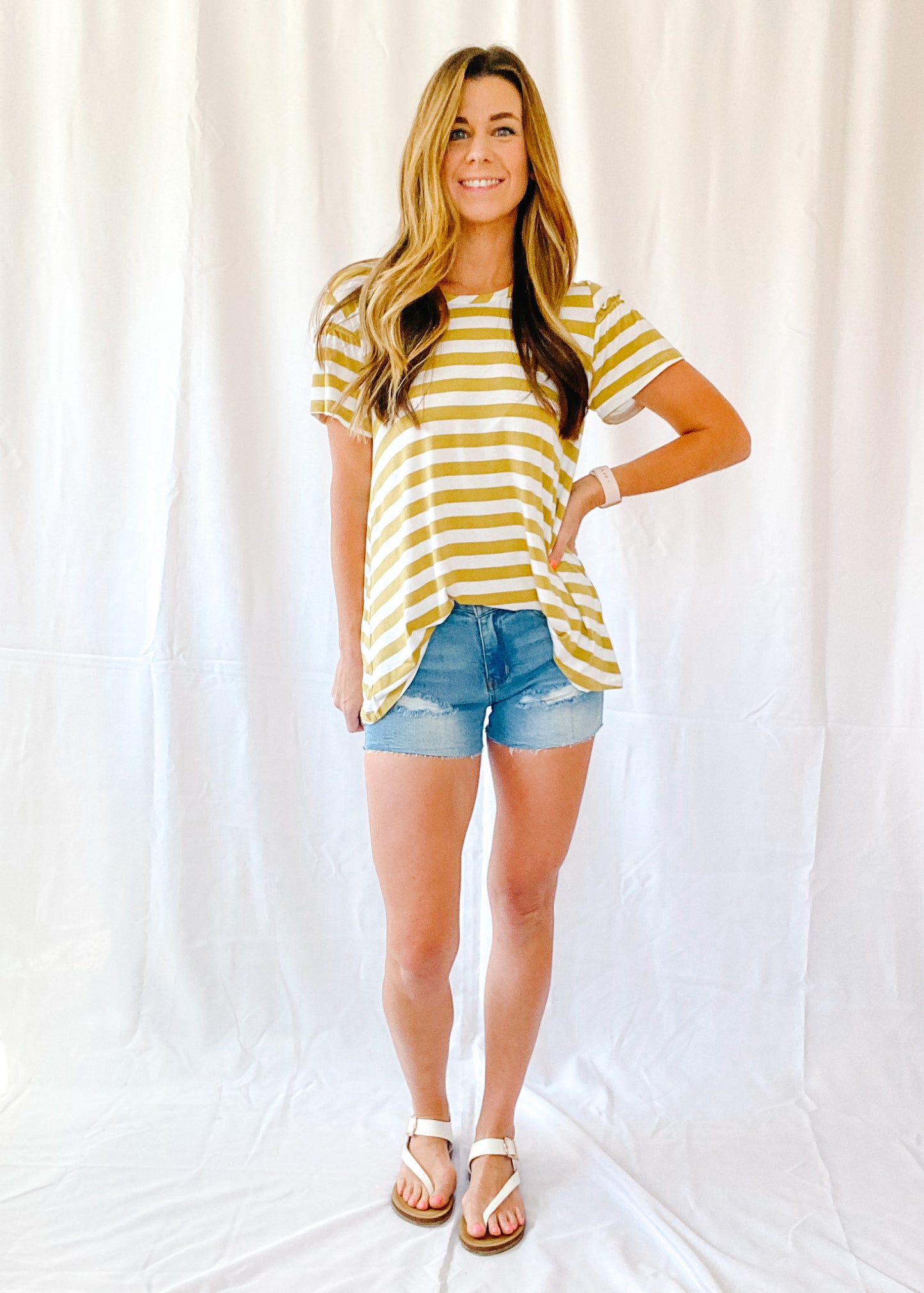 Short and Sweet Ruffle Sleeve Tee