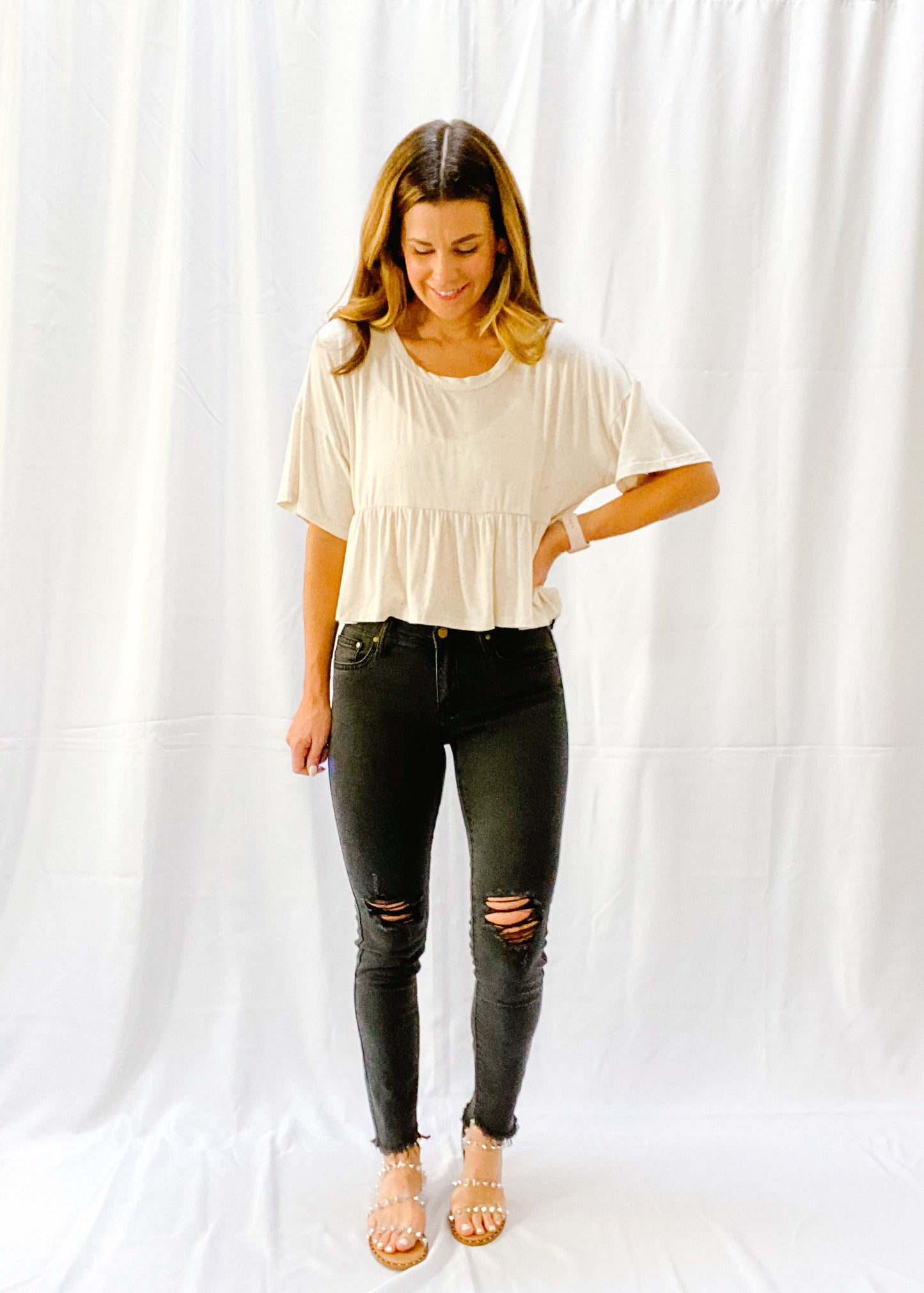 Free Spirit Peplum Top