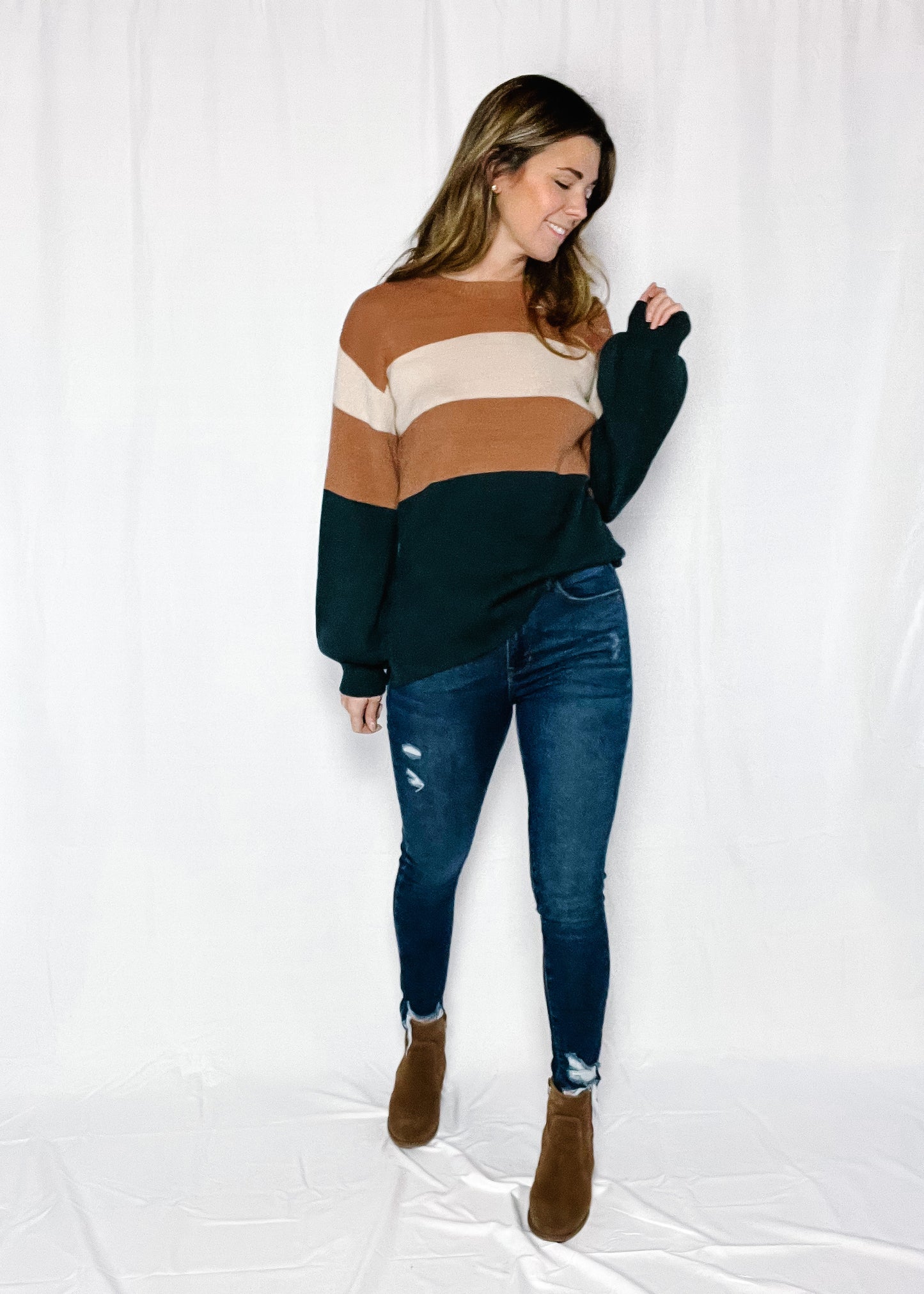 Top of the List Color Block Sweater