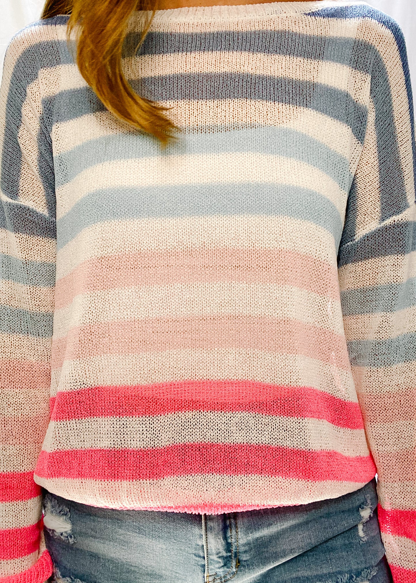 Sunny Days Striped Knit Top