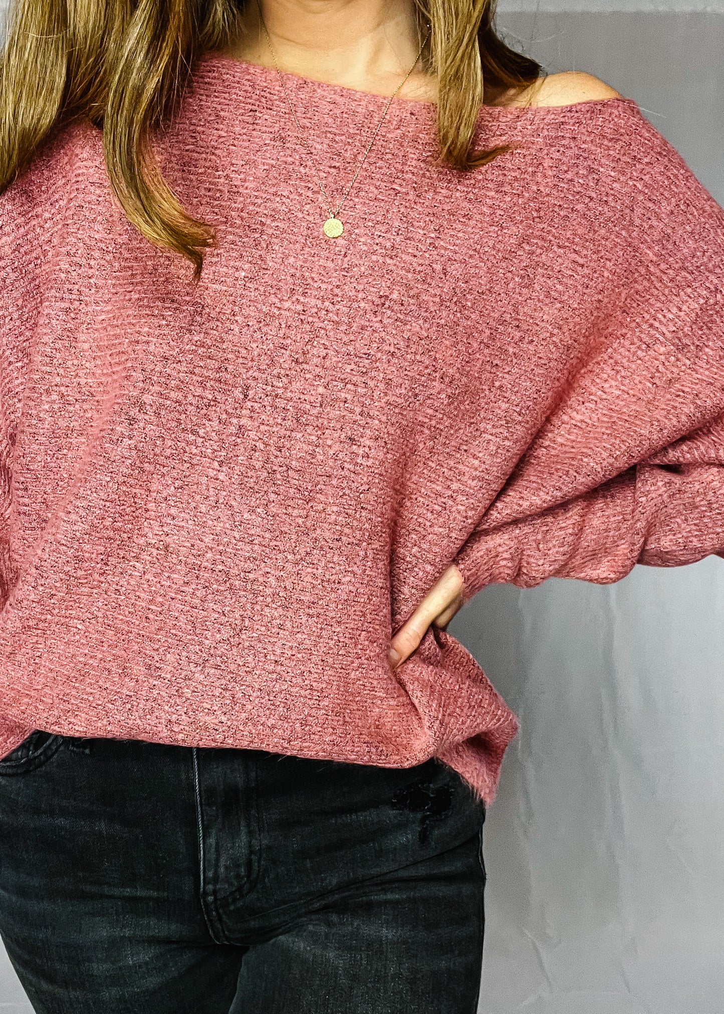 Soft and Sweet Off the Shoulder Sweater