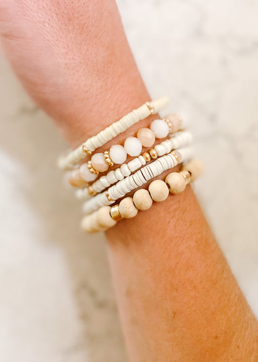 Calm and Cool Neutral Bracelet Stack